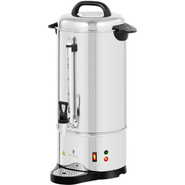 Zaparzacz zaparzarka do kawy herbaty z kranem i tacką ociekową 1200 W 9 l 5 10012254 5