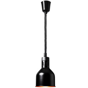 Lampa grzewcza do potraw na podczerwień IR wisząca czarna śr. 17 cm 250 W 6 Lampa grzewcza do potraw na podczerwień IR wisząca czarna śr. 17 cm 250 W - obrazek 2
