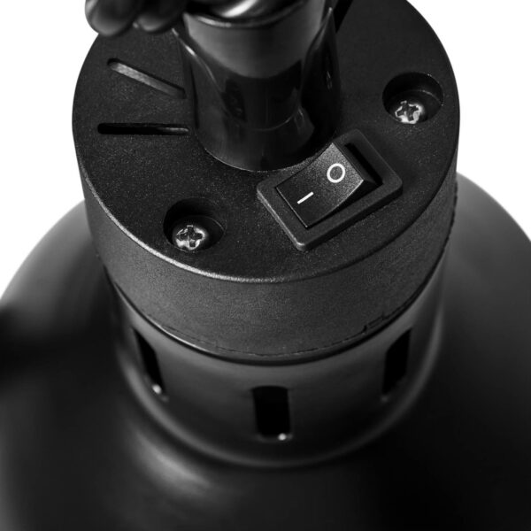 Lampa grzewcza do potraw na podczerwień IR wisząca czarna śr. 17 cm 250 W 2 10012259 2