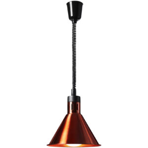 Lampa grzewcza do potraw na podczerwień IR wisząca miedziana śr. 27 cm 250 W 6 Lampa grzewcza do potraw na podczerwień IR wisząca miedziana śr. 27 cm 250 W - obrazek 2