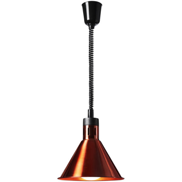 Lampa grzewcza do potraw na podczerwień IR wisząca miedziana śr. 27 cm 250 W 1 10012266 1