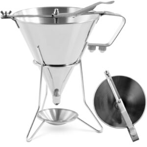 Dozownik pistolet lejek do sosów polew ze stali nierdzewnej + stojak 3 dysze 1.8 l 7 Dozownik pistolet lejek do sosów polew ze stali nierdzewnej + stojak 3 dysze 1.8 l - obrazek 1