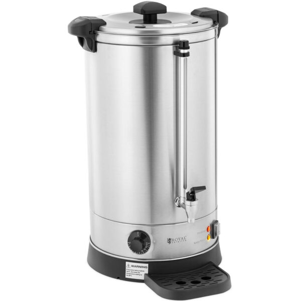 Warnik podgrzewacz do wody z podwójnymi ściankami i ociekaczem 19.7 L 2500 W srebrny 1 10012455 1