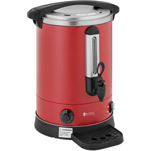 Warnik podgrzewacz do wody z podwójnymi ściankami i ociekaczem 13.5 L 2500 W czerwony 1 10012463 1
