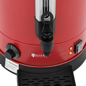 Warnik podgrzewacz do wody z podwójnymi ściankami i ociekaczem 13.5 L 2500 W czerwony 9 Warnik podgrzewacz do wody z podwójnymi ściankami i ociekaczem 13.5 L 2500 W czerwony - obrazek 3
