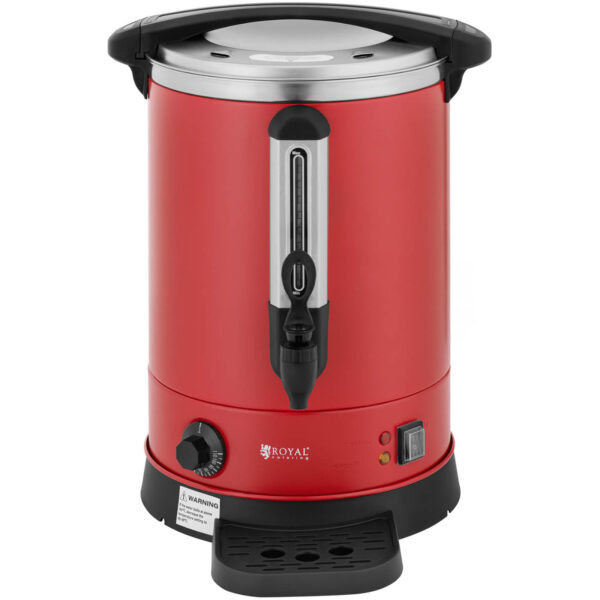 Warnik podgrzewacz do wody z podwójnymi ściankami i ociekaczem 13.5 L 2500 W czerwony 5 10012463 5