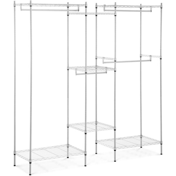10012533-regal-druciany-na-ubrania-do-garderoby-szatni-7-polek-4-drazki-189-x-45-x-196-cm-do-210-kg-ean-4062859074355-hurtownia-zielona-gora 10012533 regal druciany na ubrania do garderoby szatni 7 polek 4 drazki 189 x 45 x 196 cm do 210 kg ean 4062859074355 hurtownia zielona gora