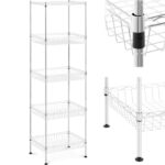 10012534 regal druciany metalowy do magazynu garderoby 5 koszy 45 x 35 x 152 cm do 100 kg ean 4062859074362 hurtownia zielona gora