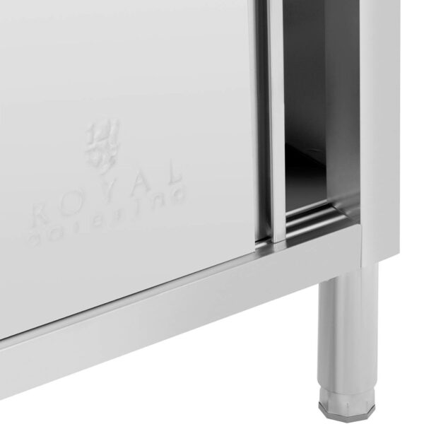 Stół gastronomiczny z szafką z drzwiami suwanymi STAL 120 x 50 cm do 330 kg 2 10012541 2