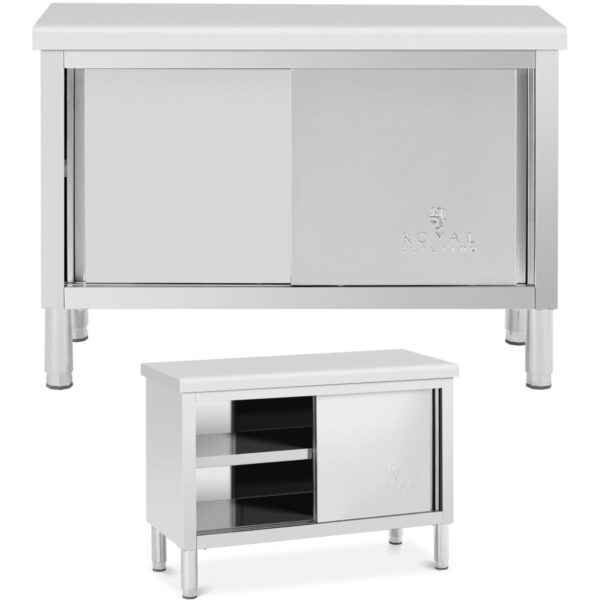 10012541-stol-gastronomiczny-z-szafka-z-drzwiami-suwanymi-stal-120-x-50-cm-do-330-kg-ean-4062859074621-hurtownia-sklep 10012541 stol gastronomiczny z szafka z drzwiami suwanymi stal 120 x 50 cm do 330 kg ean 4062859074621 hurtownia sklep