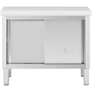 Stół gastronomiczny z szafką z drzwiami suwanymi STAL 100 x 50 cm do 330 kg 6 Stół gastronomiczny z szafką z drzwiami suwanymi STAL 100 x 50 cm do 330 kg - obrazek 2