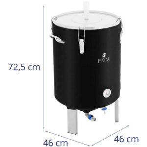 Pojemnik kocioł fermentacyjny fermentator do piwa wina z izolacją 0-40C 60 l 9 Pojemnik kocioł fermentacyjny fermentator do piwa wina z izolacją 0-40C 60 l - obrazek 5