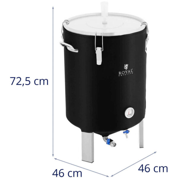 Pojemnik kocioł fermentacyjny fermentator do piwa wina z izolacją 0-40C 60 l 4 10012890 5