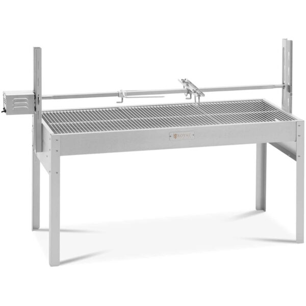 Grill węglowy z rożnem obrotowym elektrycznym do pieczenia prosiaka 13 W 40 kg 127 cm 1 10012927 1