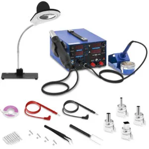 Profesjonalna stacja lutownicza z lampą powiększającą 3w1 USB Stamos Soldering S-LS-22 7 Profesjonalna stacja lutownicza z lampą powiększającą 3w1 USB Stamos Soldering S-LS-22 - obrazek 1