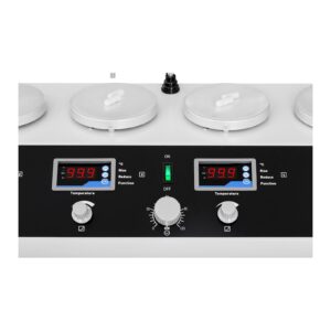 Mieszadło magnetyczne laboratoryjne 99deg C timer 6 stanowisk + mieszadełka 8 Mieszadło magnetyczne laboratoryjne 99deg C timer 6 stanowisk + mieszadełka - obrazek 4