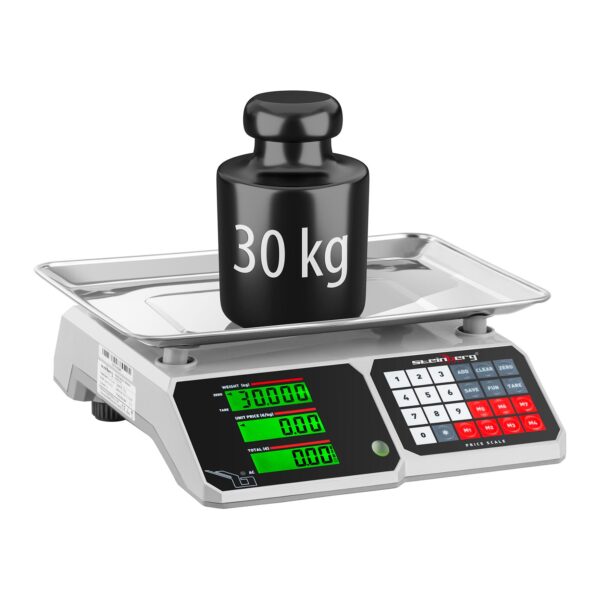 Waga spożywcza sklepowa licząca z pamięcią i funkcją liczenia sztuk SBS-PW-301CB 30kg / 1g 2 10030318 2
