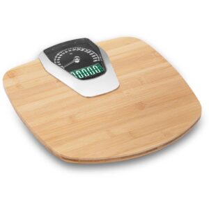 Waga łazienkowa analogowo-elektroniczna BAMBUS kg. lb do 180 kg - obrazek 2