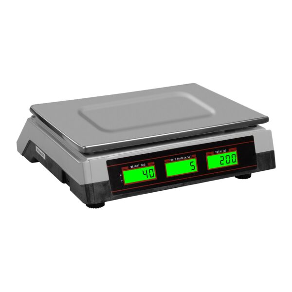 Waga sklepowa kontrolna 339x233mm zasilacz + akumulator 40kg / 2g - biała 3 10030369 3