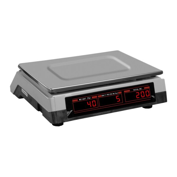 Waga sklepowa kontrolna 330x240mm zasilacz + akumulator 40kg / 2g - biała 3 10030370 3