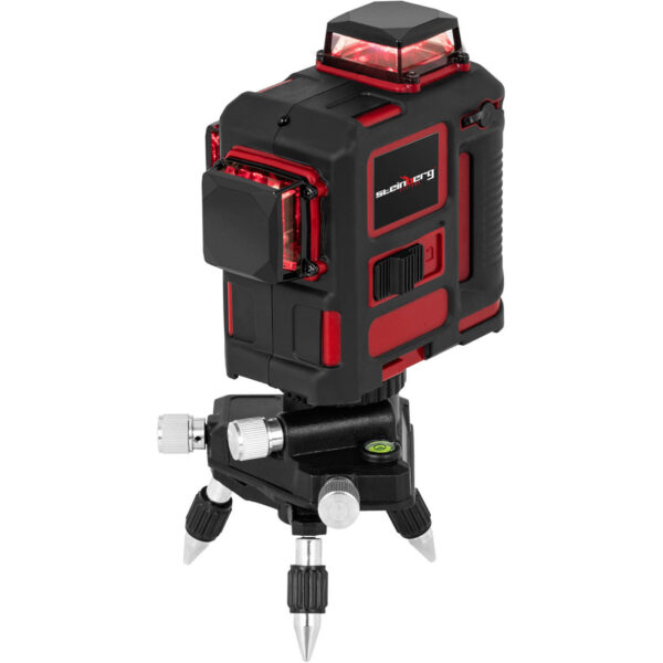 Poziomica laserowa 360 laser krzyżowy samopoziomujący z tripodem 25 m 5 10030434 5