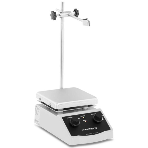 Mieszadło magnetyczne laboratoryjne ze stojakiem uchwytem 380C 2000 obr./min 120 x 120 mm 1 10030445 1