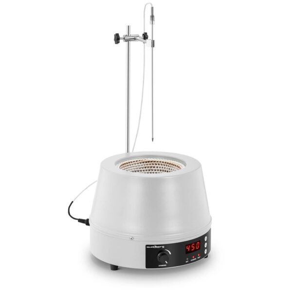 Płaszcz grzewczy laboratoryjny z mieszadłem magnetycznym + statyw 1600 obr./min 450deg C 1 10030447 1