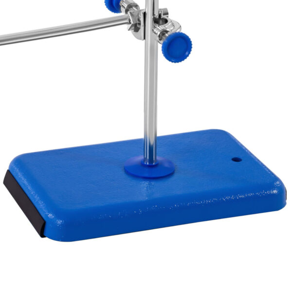 Statyw stojak laboratoryjny z wyposażeniem 60 cm 1 zacisk biurety 2 zaciski 3 pierścienie 60 mm 80 mm 100 mm 3 10030756 3