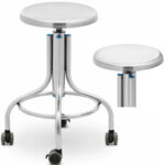 10030872 taboret stolek laboratoryjny warsztatowy ze stali nierdzewnej 4560 cm do 100 kg ean 4062859070906 hurtownia sklep