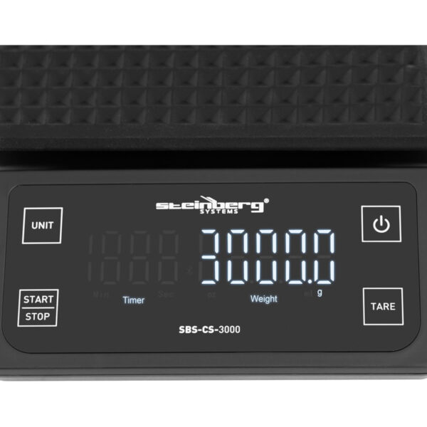 Waga do kawy dla baristów LCD 15 x 15 cm 3000g / 0,1g 2 10030913 2