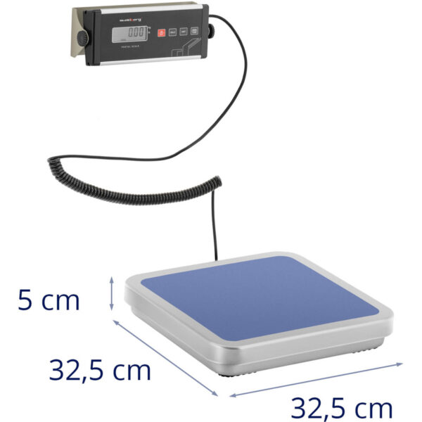 Waga pocztowa platformowa do paczek listów z zewnętrznym LCD 31.5 x 32.5 30 kg/ 0.01 kg 6 10030936 6