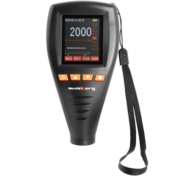 Miernik tester grubości warstw lakieru z analizą danych Bluetooth zakres 0-2000 µm + Walizka 5 10030973 5