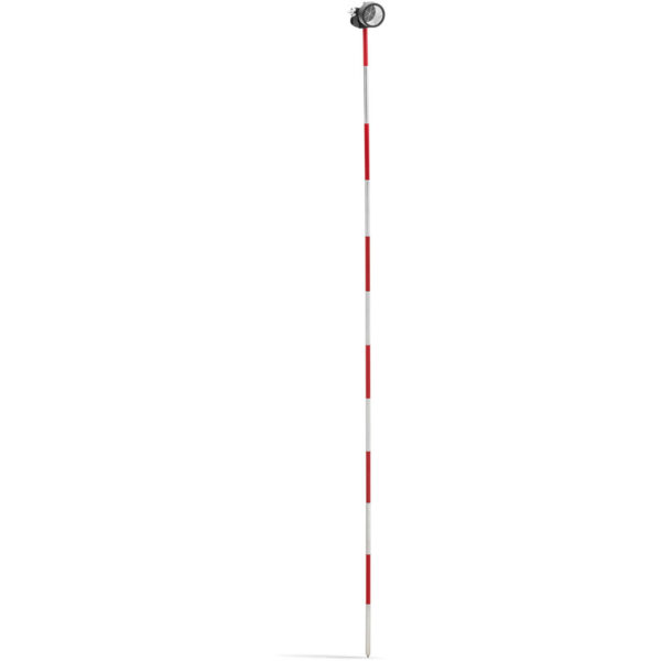 Mini pryzmat lustro dalmiercze geodezyjne z tyczką srebrna powłoka śr. 3,5 cm 1,26 m 1 10031027 1
