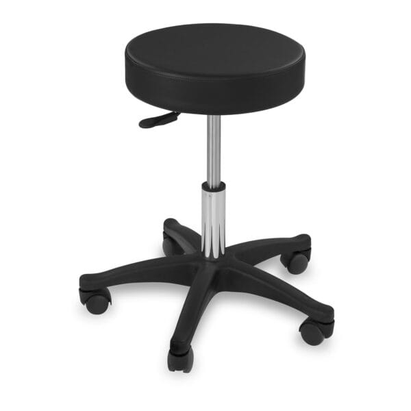 Taboret stołek hoker kosmetyczny obrotowy na kółkach Physa AVERSA czarny 1 10040066 1