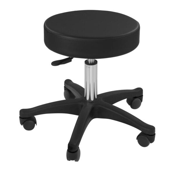 Taboret stołek hoker kosmetyczny obrotowy na kółkach Physa AVERSA czarny 2 10040066 2