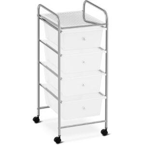 Wózek organizer kosmetyczny łazienkowy z 4 szufladami do 28 kg 37 x 32.5 x 76 cm 6 Wózek organizer kosmetyczny łazienkowy z 4 szufladami do 28 kg 37 x 32.5 x 76 cm - obrazek 2