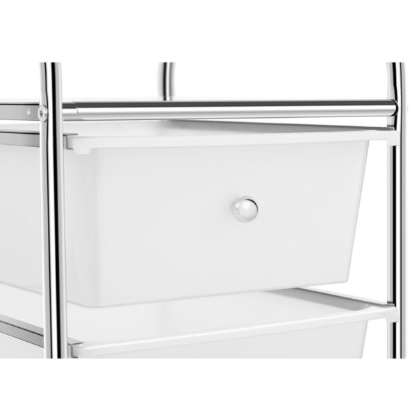 Wózek organizer kosmetyczny łazienkowy z 4 szufladami do 28 kg 37 x 32.5 x 76 cm 3 10040267 3