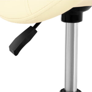 Taboret stołek hoker kosmetyczny siodłowy na kółkach Frankfurt do 150 kg beżowy 8 Taboret stołek hoker kosmetyczny siodłowy na kółkach Frankfurt do 150 kg beżowy - obrazek 3