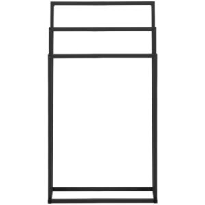 Stojak wieszak na 3 ręczniki wolnostojący podłogowy STAL 45 x 21.5 x 84 cm ciemnoszary 12 Stojak wieszak na 3 ręczniki wolnostojący podłogowy STAL 45 x 21.5 x 84 cm ciemnoszary - obrazek 6