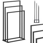 10040420 stojak wieszak na 3 reczniki wolnostojacy podlogowy stal 45 x 21 5 x 84 cm ciemnoszary ean 4062859009890 hurtownia zielona gora