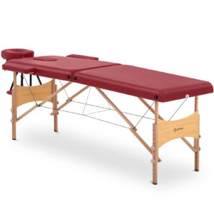 Stół łóżko do masażu drewniane przenośne składane Toulouse Red do 227 kg czerwone 7 Stół łóżko do masażu drewniane przenośne składane Toulouse Red do 227 kg czerwone - obrazek 2