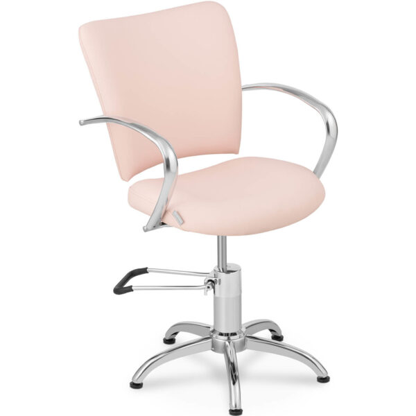 Krzesło fotel fryzjerski kosmetyczny obrotowy Chester Powder Pink różowy 1 10040500 1
