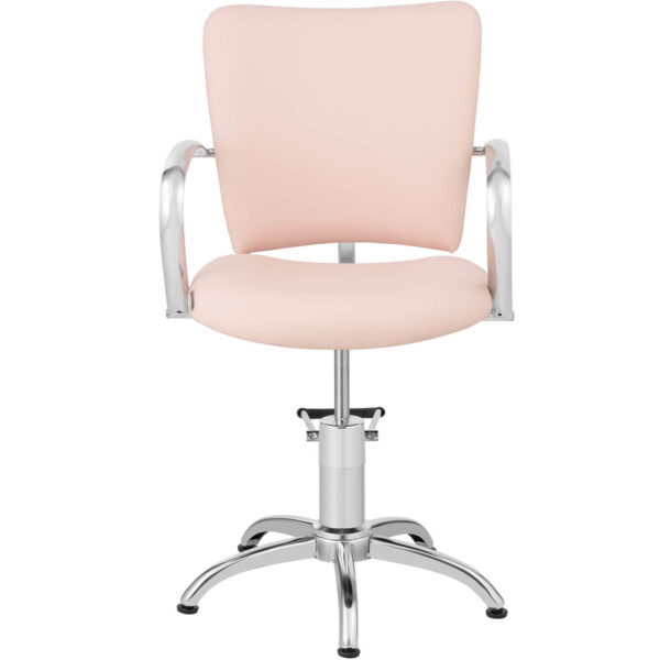Krzesło fotel fryzjerski kosmetyczny obrotowy Chester Powder Pink różowy 4 10040500 4