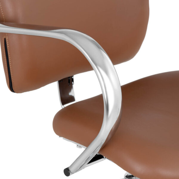 Fotel krzesło fryzjerskie barberskie kosmetyczne London Brown brązowe 2 10040529 2