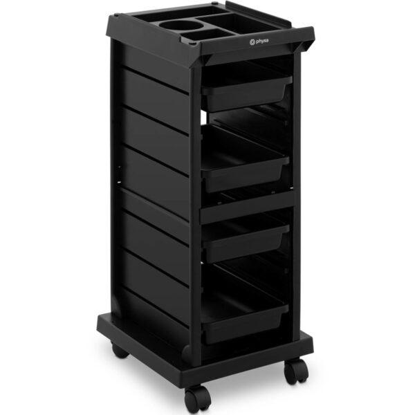 Wózek pomocnik fryzjerski do strzyżenia koloryzacji 4 szuflady półka 410 x 315 mm 1 10040535 1