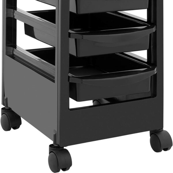 Wózek pomocnik fryzjerski do strzyżenia koloryzacji 5 szuflad półka 495 x 315 mm 3 10040537 3