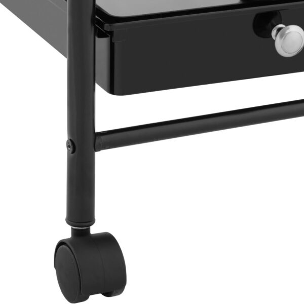 Wózek pomocnik fryzjerski z uchwytem na suszarkę 5 szuflad półka 330 x 320 mm 4 10040540 4