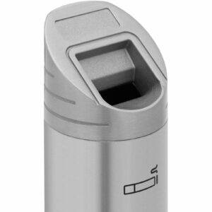 Popielnica popielniczka ścienna zewnętrzna zamykana 1.8 l - srebrna 8 Popielnica popielniczka ścienna zewnętrzna zamykana 1.8 l - srebrna - obrazek 3