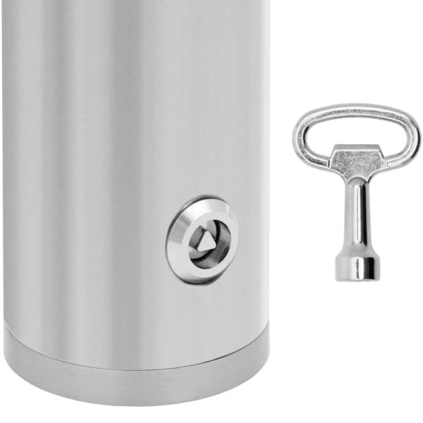 Popielnica popielniczka ścienna zewnętrzna zamykana 1.8 l - srebrna 4 10050421 4