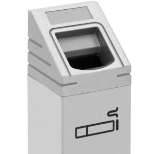 Popielnica popielniczka ścienna zewnętrzna zamykana 2 l - srebrna 8 Popielnica popielniczka ścienna zewnętrzna zamykana 2 l - srebrna - obrazek 3